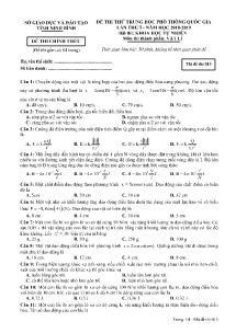 Đề thi thử THPT Quốc Gia lần thứ I năm học 2018-2019 môn Vật Lí - Mã đề 013 - Sở GD&ĐT Ninh Bình