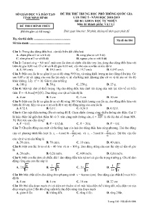 Đề thi thử THPT Quốc Gia lần thứ I năm học 2018-2019 môn Vật Lí - Mã đề 004 - Sở GD&ĐT Ninh Bình