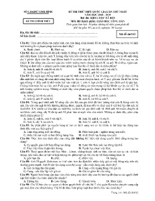 Đề thi thử THPT Quốc Gia lần thứ nhất năm học 2018-2019 môn Giáo dục công dân - Mã đề 012 - Sở GD & ĐT Ninh Bình