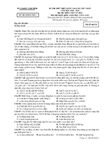 Đề thi thử THPT Quốc Gia lần thứ nhất năm học 2018-2019 môn Giáo dục công dân - Mã đề 011 - Sở GD & ĐT Ninh Bình