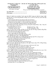 Đề thi thử THPT Quốc Gia lần thứ nhất năm học 2018-2019 môn Lịch Sử - Mã đề 002 - Sở GD & ĐT Ninh Bình