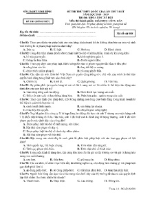 Đề thi thử THPT Quốc Gia lần thứ nhất năm học 2018-2019 môn Giáo Dục Công Dân - Mã đề 008 - SGD & ĐT Ninh Bình