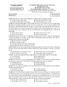 Đề thi thử THPT Quốc Gia lần thứ nhất năm học 2018-2019 môn Giáo dục công dân - Mã đề 010 - Sở GD & ĐT Ninh Bình