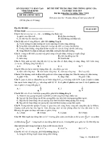 Đề thi thử THPT Quốc Gia năm học 2018-2019 môn Vật Lí - Mã đề 007 - Sở GD&ĐT Ninh Bình