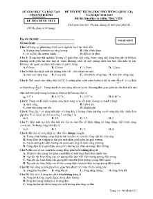 Đề thi thử THPT Quốc Gia năm học 2018-2019 môn Vật Lí - Mã đề 012 - Sở GD&ĐT Ninh Bình