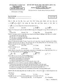 Đề thi thử THPT Quốc Gia năm học 2018-2019 môn Vật Lí - Mã đề 002 - Sở GD&ĐT Ninh Bình