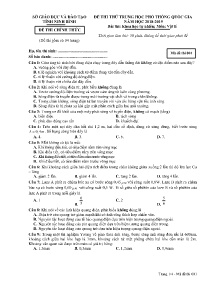 Đề thi thử THPT Quốc Gia năm học 2018-2019 môn Vật Lí - Mã đề 001 - Sở GD&ĐT Ninh Bình