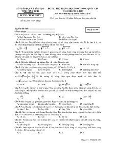 Đề thi thử THPT Quốc Gia năm học 2018-2019 môn Vật Lí - Mã đề 009 - Sở GD&ĐT Ninh Bình
