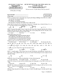 Đề thi thử THPT Quốc Gia năm học 2018-2019 môn Vật Lí - Mã đề 003 - Sở GD&ĐT Ninh Bình