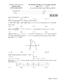 Đề thi thử THPTQG lần 2 năm học 2018-2019 môn Toán Lớp 12 - Mã đề 003 - Trường THPT Lương Ngọc Quyến