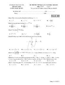 Đề thi thử THPTQG lần 2 năm học 2018-2019 môn Toán Lớp 12 - Mã đề 005 - Trường THPT Lương Ngọc Quyến