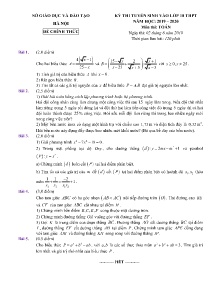 Đề thi tuyển sinh vào Lớp 10 THPT năm học 2019-2020 - Sở GD&ĐT Hà Nội (Có lời giải)